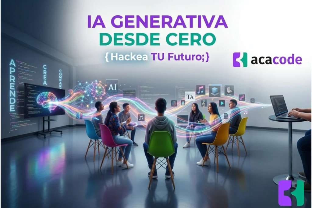 Curso IA Generativa desde Cero - acacode: estudiantes aprendiendo inteligencia artificial